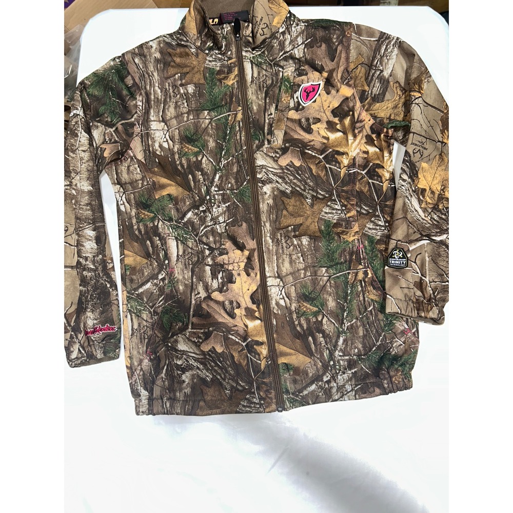 ScentBlocker SOLA Knockout Realtree Xtra Camo Hunting Jacket Womens Medium Pink